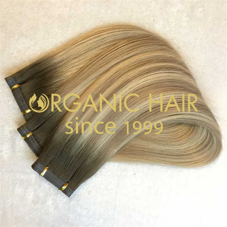 Hybrid hair weft-ombre color  H93